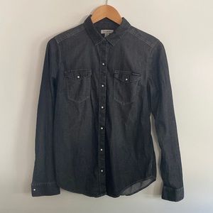 Calvin Klein Jeans snap button down shirt